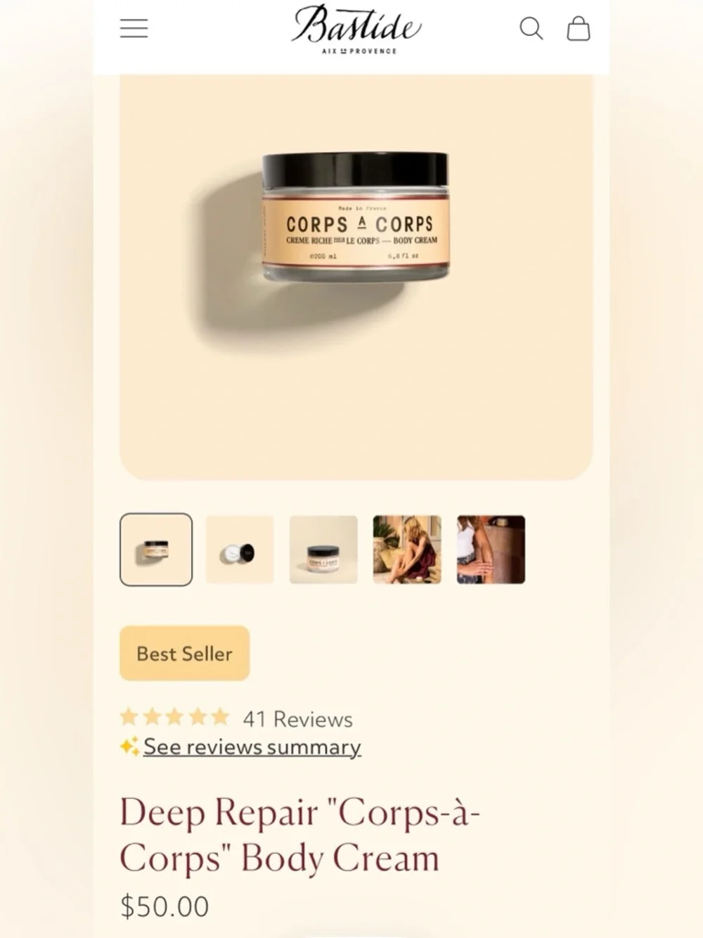 NEW 6.7oz Bastide Deep Repair 
